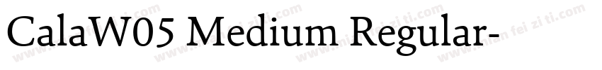 CalaW05 Medium Regular字体转换